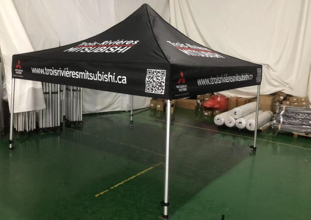 Abri pop-up 10x10 personnalisé avec impression professionnelle