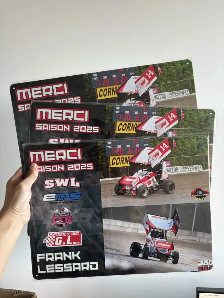 Affiche d'aluminium et coroplaste extérieure résistante pour événement