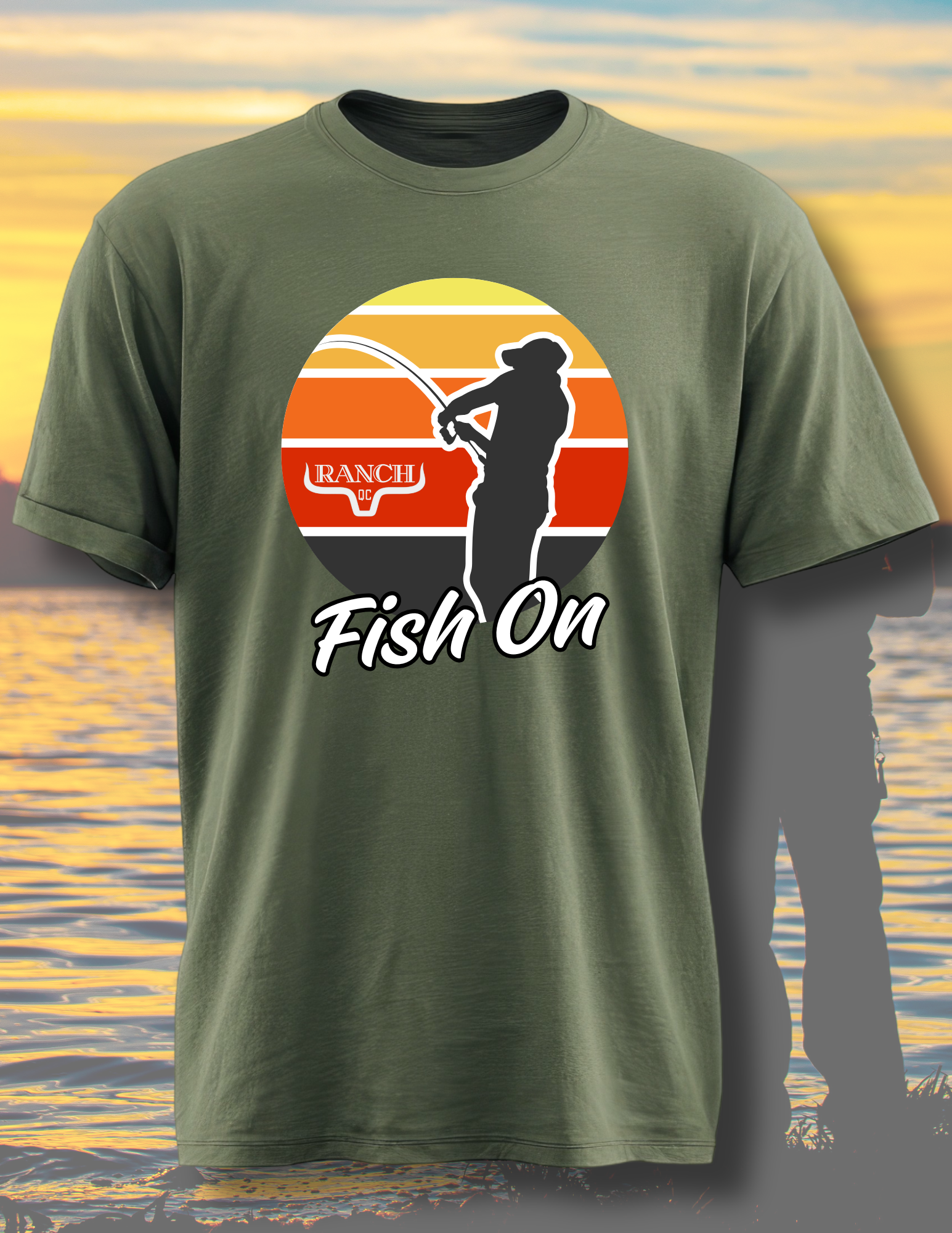 T-Shirt Ranch Qc avec Fish On