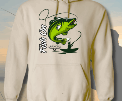 Hoodie RANCH Qc - Fish On vert