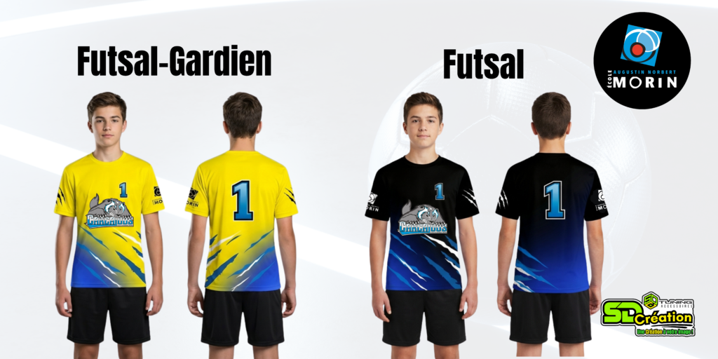 Design complet de collection de vêtement pour école, équipe sportive, club ou entreprise.