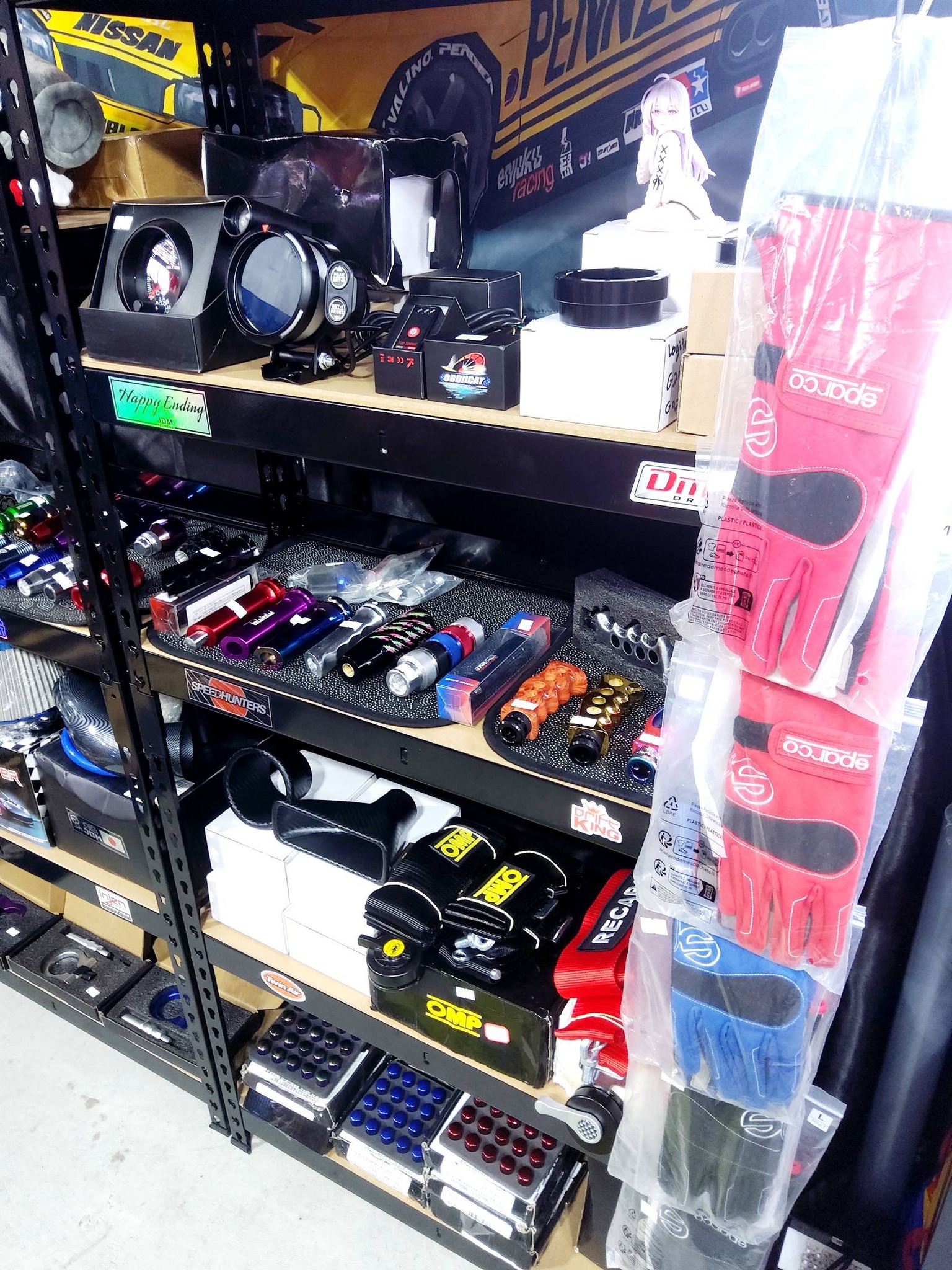 Guants tuning, ceintures, accessoires tuning, boutique.