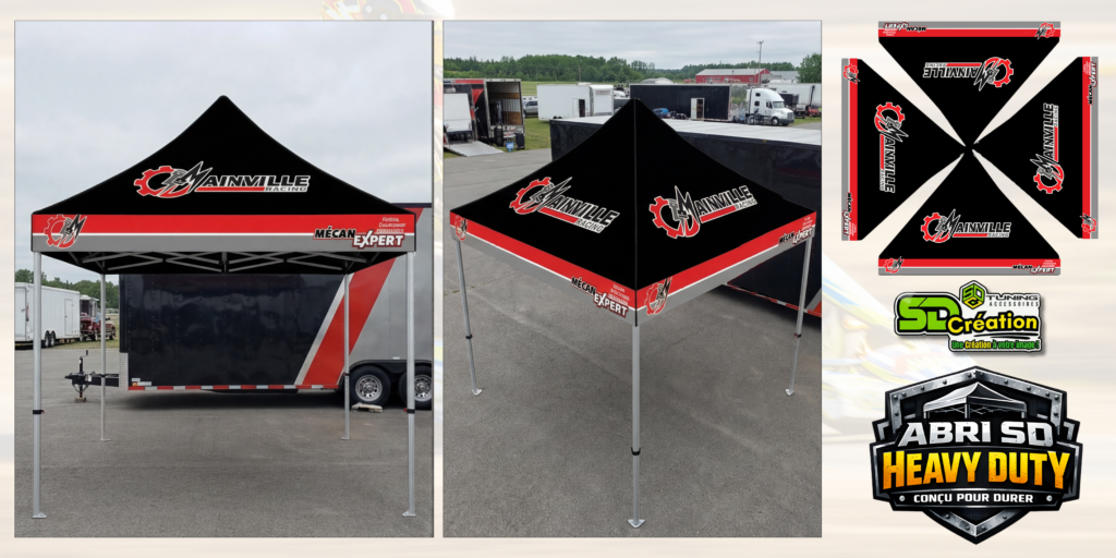 Tente 10x10 personnalisée pour marketing extérieur
